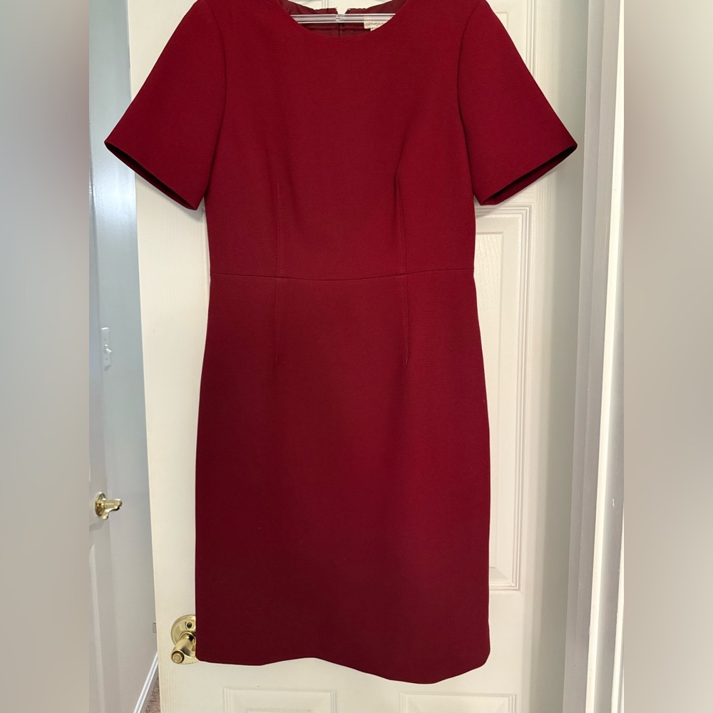 Elegant Burgundy Dress